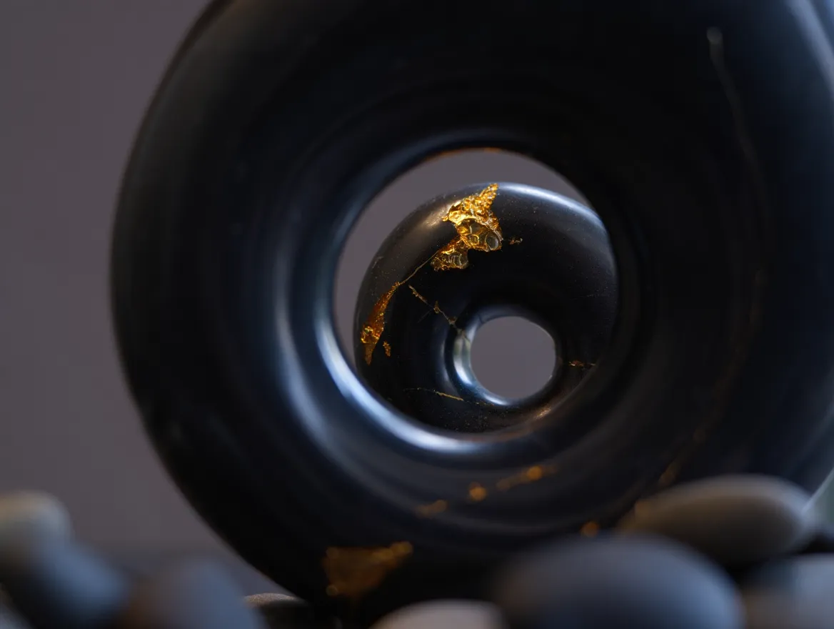 Abstrakt form som symboliserer indre ro og stillhet